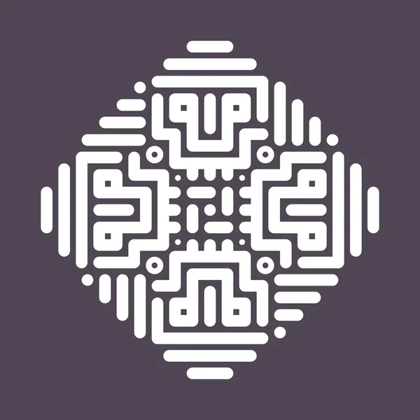 A four-split symmetry of the "Kof" logo as a mask