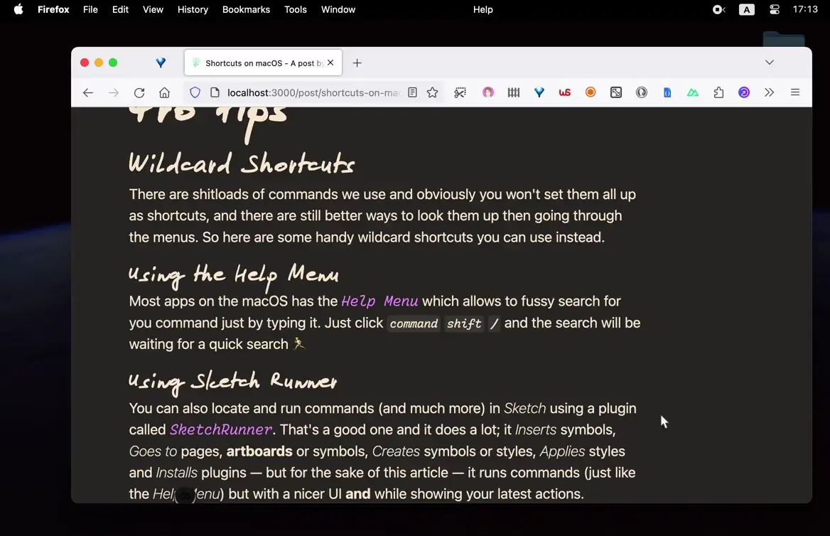Look for a command using the Help Menu